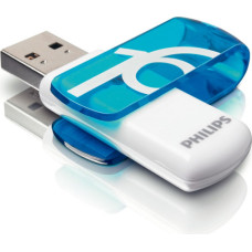 Philips FM16FD05B/00 USB atmintukas 16 GB USB A tipo 2.0 Mėlyna, Balta