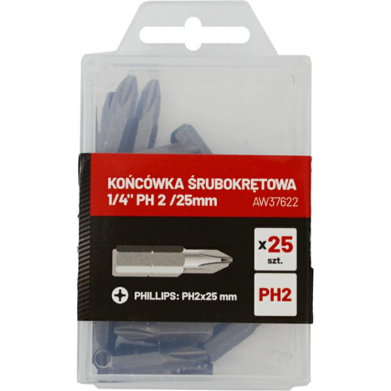 Awtools AW PHILLIPS SCREWDRIVER BIT SET 1/4