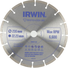 Irwin TARCZA DIAMENTOWA 230mm x 22,23mm / SEGMENTOWA do betonu, cegły, granitu i marmuru