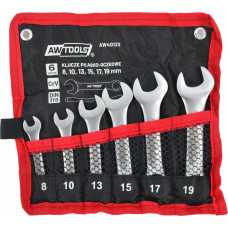 Awtools AW SHORT COMBINATION WRENCH SET 6pcs 8mm-19mm