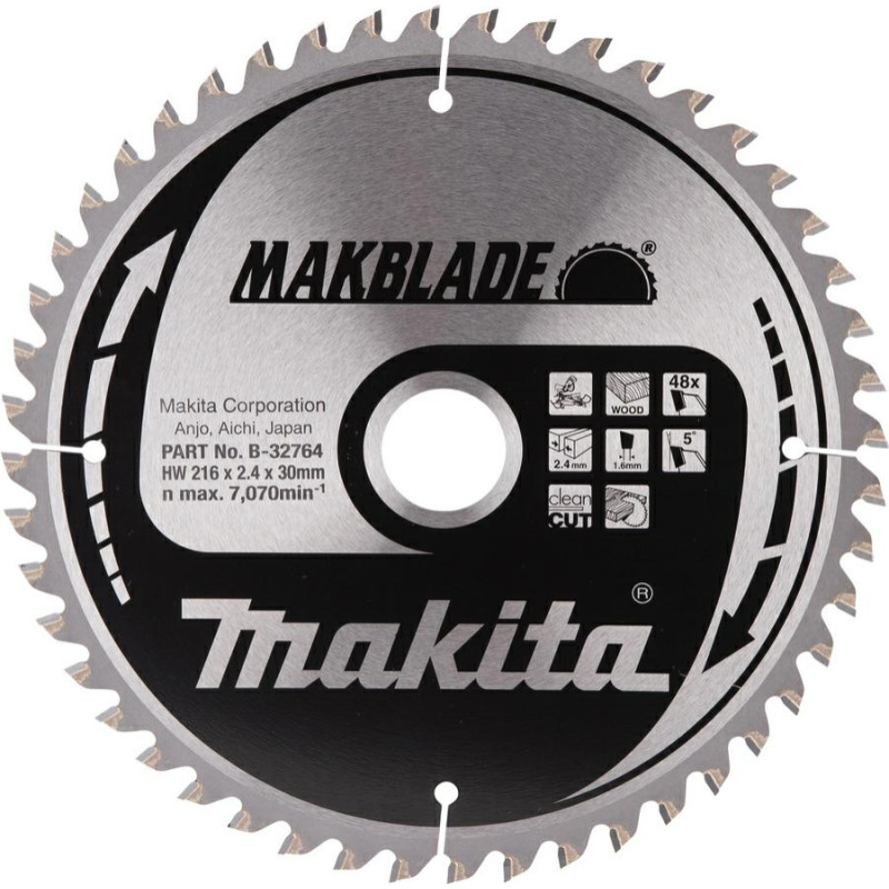 Makita PIŁA TARCZOWA  216x30x48z MAKBLADE DREWNO