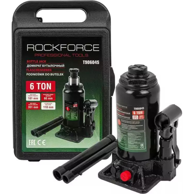 Rockforce DŹWIGNIK TŁ.HYDRAULICZNY  6T 181 - 351mm /WALIZKA