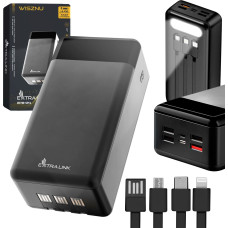 Extralink EPB-124 30000mAh Black | Powerbank | Power bank, Fast Charging, USB-C