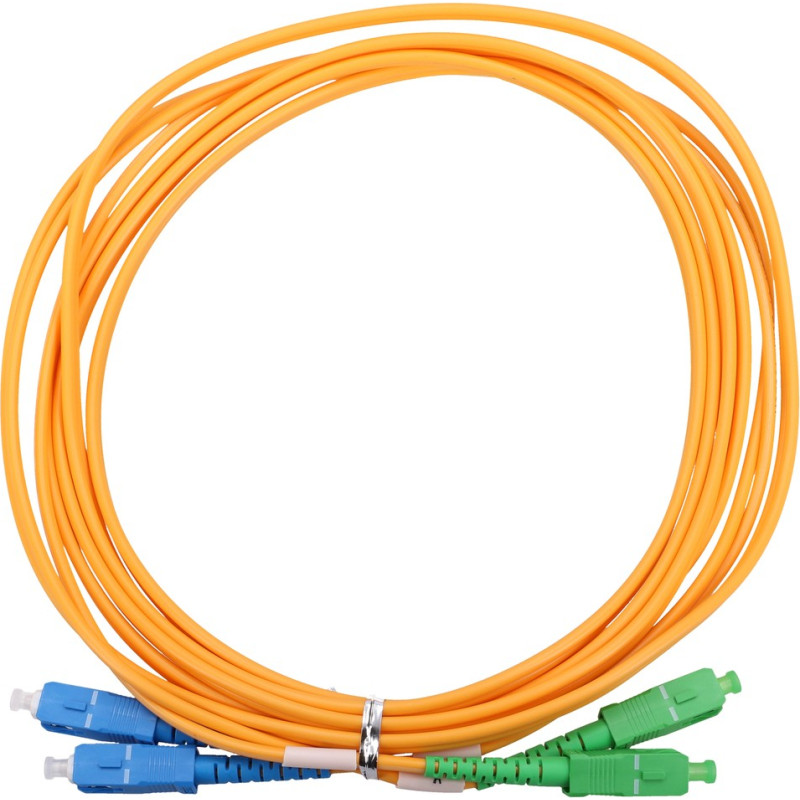 Extralink SC/APC-SC/UPC | Patchcord | Single mode, Duplex, G657A1, 3mm, 1m