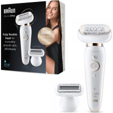 Braun Silk-épil 9 81688635 epiliatorius 40 pincetai Balta, Auksas