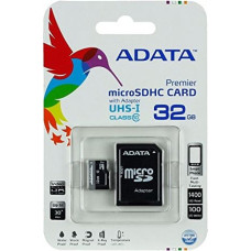 Adata MEMORY MICRO SDHC 32GB W/ADAP./AUSDH32GUICL10-RA1 ADATA