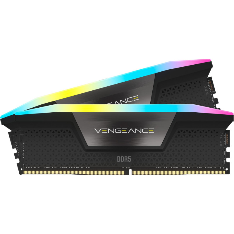 Corsair 48 GB DDR5-7000 Kit, memory (black, CMH48GX5M2B7000C40, Vengeance RGB, XMP)