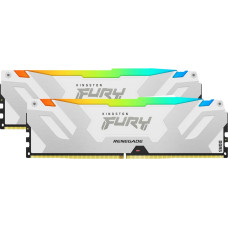 Kingston FURY 32 GB DDR5-6400 Kit, memory (white, KF564C32RWAK2-32, Renegade RGB, XMP)