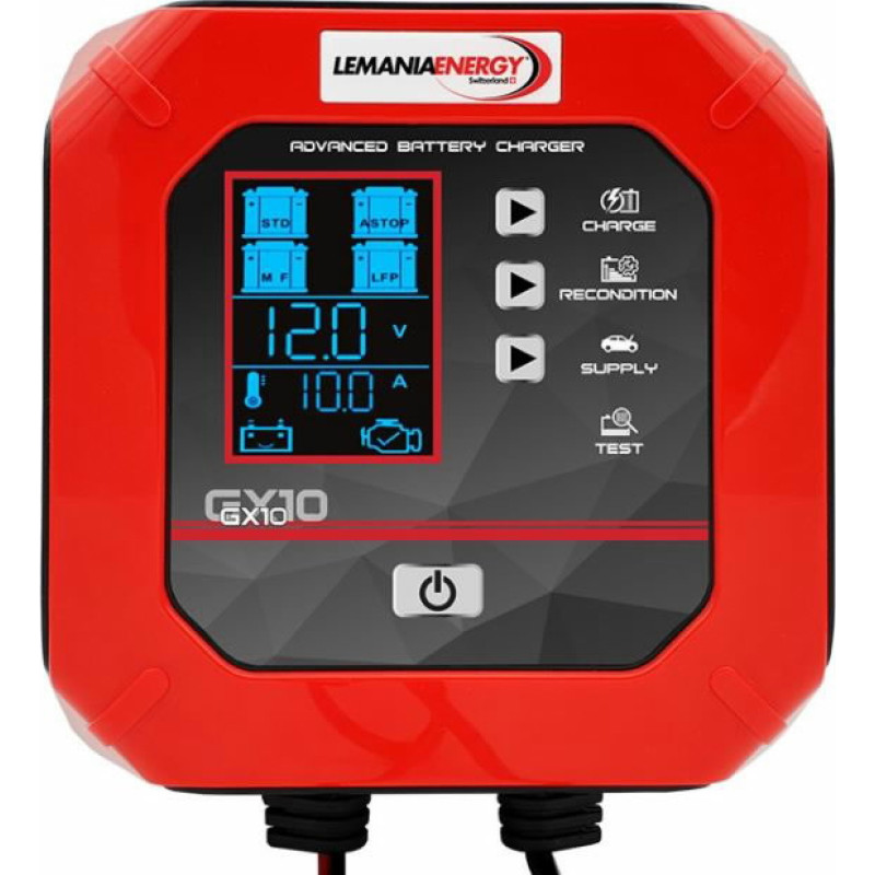 Lemania Išmanusis akumuliatoriaus įkroviklis GX10 12V/10A, Lemania
