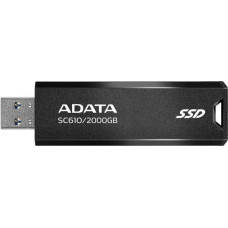 Adata External SSD|ADATA|SC610|2TB|USB 3.2|Write speed 500 MBytes/sec|Read speed 550 MBytes/sec|SC610-2000G-CBK/RD