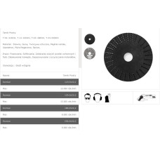 Tarpol TARNIK PROSTY FI = 125mm x 3 x 22,2mm,  GŁADŹ WSTĘPNA  T-11