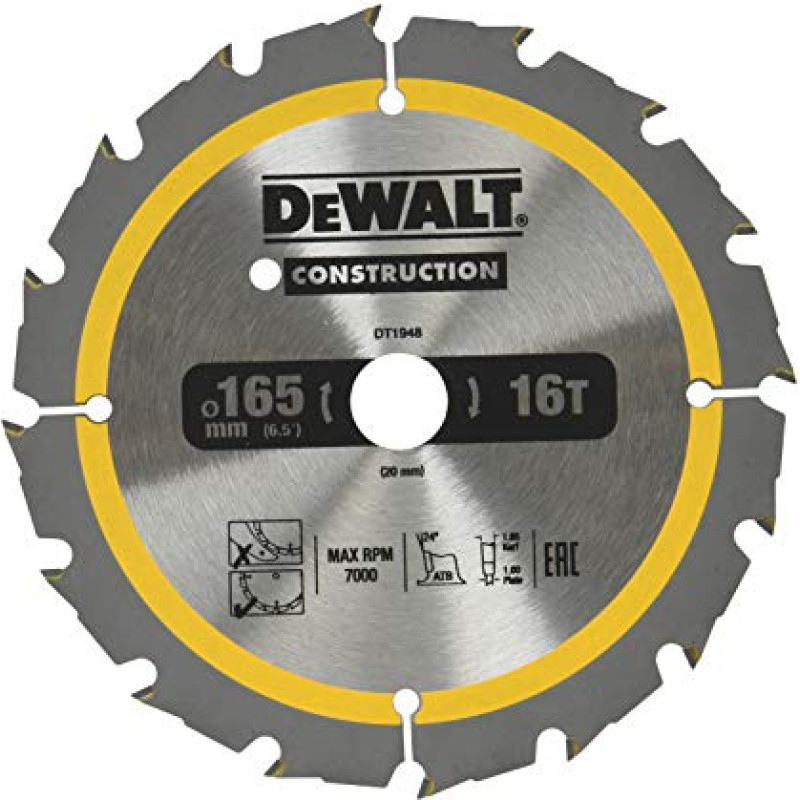 Dewalt PIŁA TARCZ.165x20mmx24z