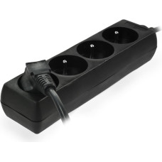 Awtools AW MULTI-SOCKET HOUSEHOLD EXTENSION 4-WAY*3,0m+E BLACK