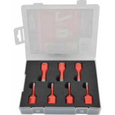 Awtools AW M14 GLASS & TILES DIAMOND HOLE SAW SET 7pcs /6-14mm/ PLASTIC CASE