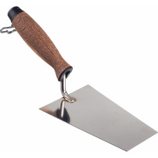 Awtools AW STAINLESS STEEL TRAPEZOID BUCKET TROWEL 150mm/ CORK HANDLE