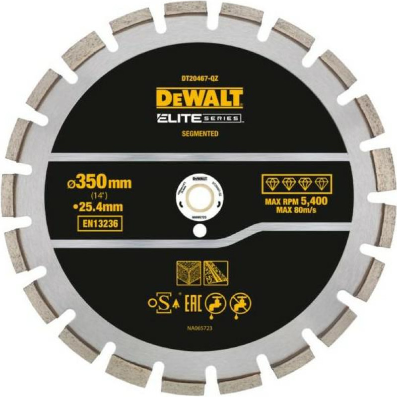 Dewalt TARCZA DIAM.SEG. 350mm ELITE ASFALT/BETON