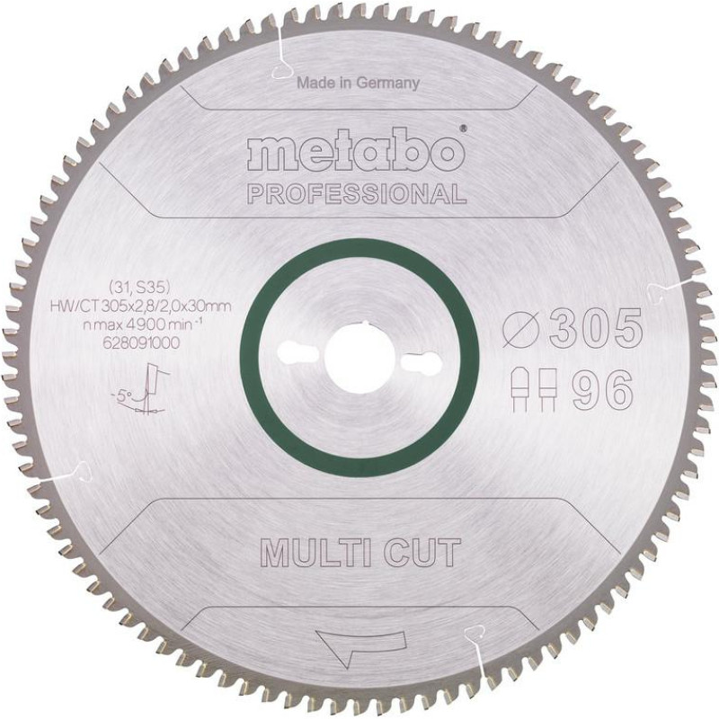 Metabo PIŁA TARCZOWA FZ/TZ 305x30x96z    MULTI CUT PROFESSIONAL