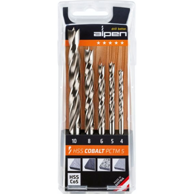 Alpen-Maykestag Alpen HSS-Cobalt PCTM 5-pcs