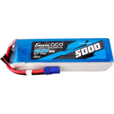 Gens Ace G-Tech 5000mAh 22.2V 60C 6S1P Lipo Battery Pack with EC5 Plug