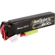 Gens Ace Lipo 800MAH 11.1V 25C 3S1P Airsoft Gun Lipo Battery with mini Tamiya Plug