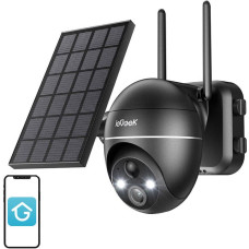 Iegeek Wireless 5MP WiFi outdoor camera ieGeek ZS-GX4S black with solar panel