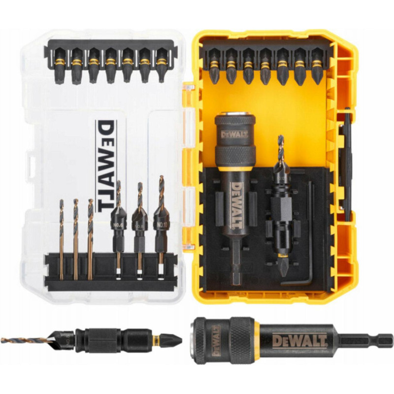 Dewalt ZESTAW WIERTEŁ I BITÓW  22cz. 