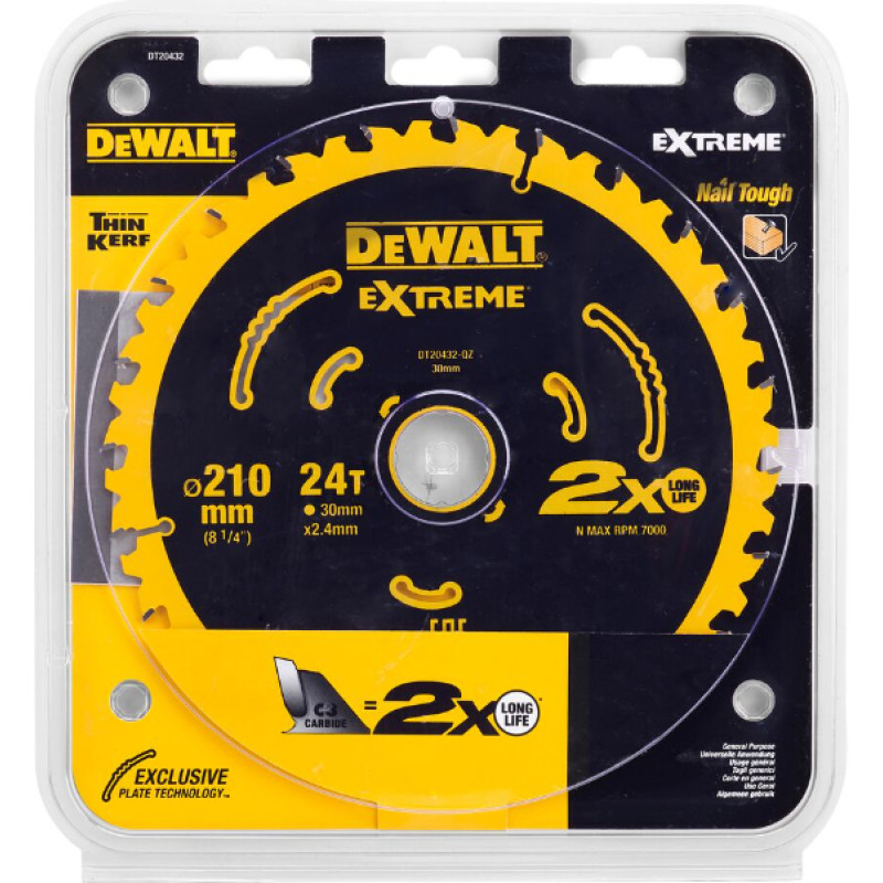 Dewalt PIŁA TARCZ.210x30mmx24z