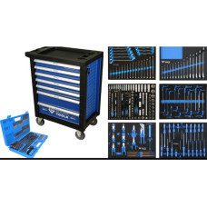 Brilliant Tools Įrankių vežimėlis 7 stalčių su 473  įrankiais, Brilliant Tools