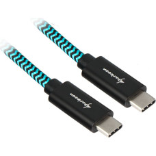 Sharkoon USB 3.1 A-C black / blue 1.0m - Aluminum + Braid