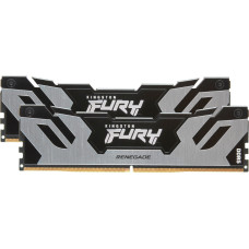 Kingston DDR5 32GB 6400 - CL - 32 - Dual-Kit - DIMM - KF564C32RSK2-32, fury renegade silver, black/silver