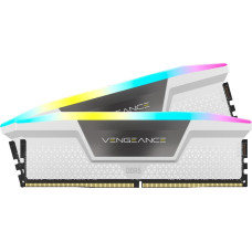 Corsair 64 GB DDR5-5200 Kit, memory (white, CMH64GX5M2B5200C40W, Vengeance RGB, XMP)