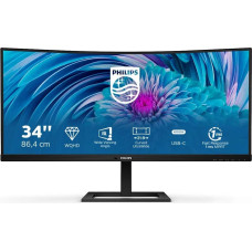 Philips 346E2CUAE/00, LED monitor (86 cm (34 inches), black, AMD Free-Sync, WQHD, 100Hz panel)