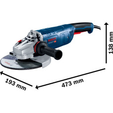 Bosch angle grinder GWS 24-230 P Professional (blue, 2,400 watts)