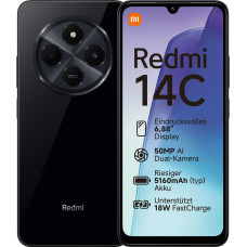 Xiaomi Redmi 14C - 6.88 -  256GB, mobile phone (Midnight Black, 8 GB LPDDR4X)