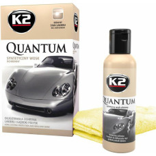 K2 WOSK OCHRONNY QUANTUM 140G + MIKROWŁÓKNO DO POLEROWANIA 40x40CM