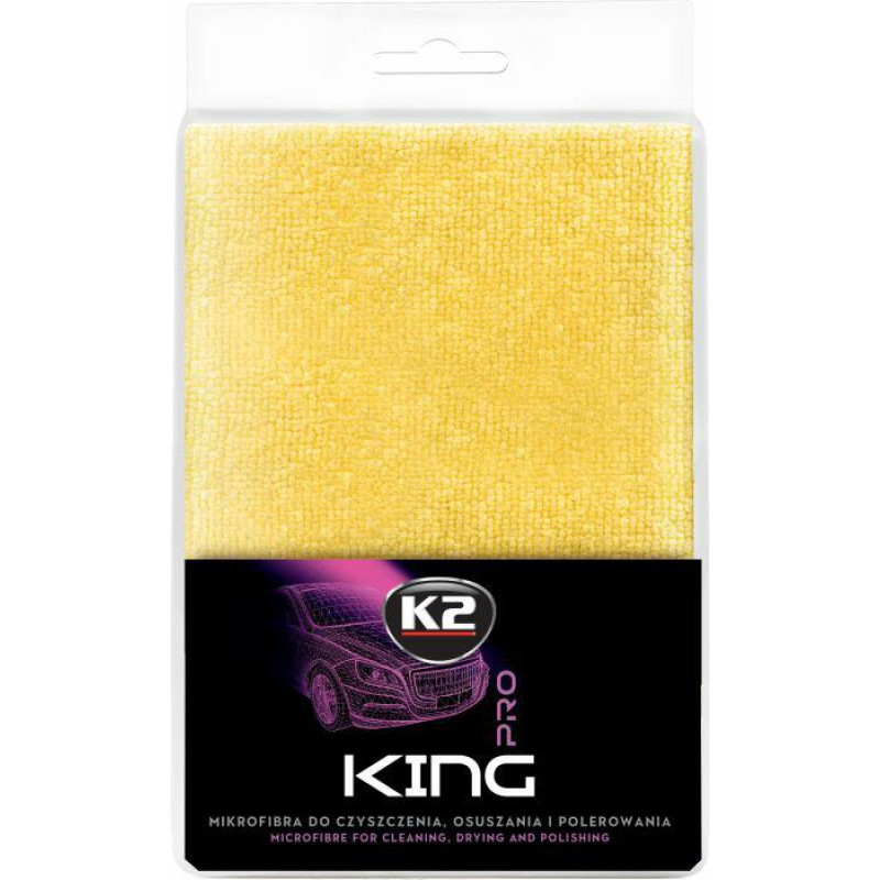 K2 RĘCZNIK Z MIKROFIBRY DO OSUSZANIA 500G/M 40x60CM MIKROWŁÓKNO KING