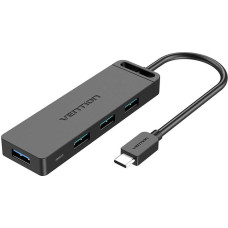 Vention Hub 5in1 with 4 Ports USB 3.0 and USB-C cable Vention TGKBB 0,15m Black