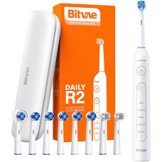 Bitvae Rotary toothbrush with tips set and travel case Bitvae R2 (white)