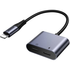 Joyroom 2-in-1 Audio adapter Joyroom SY-L02 Lightning to Double Lightning (black)