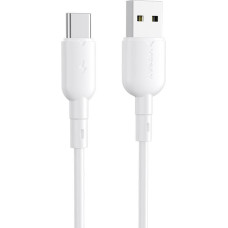 Vipfan USB to USB-C cable VFAN Colorful X11, 3A, 1m (white)