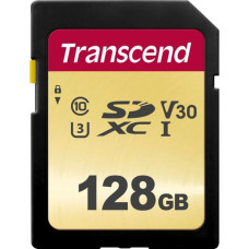 Transcend SDXC 500S        128GB Class 10 UHS-I U3 V30