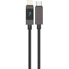 Foneng XS05 PD27W USB-C to Lightning cable, 1.2m (black)