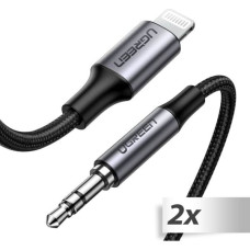 Ugreen 2x1 UGREEN Lightning To 3.5mm Adapter Cable 1m