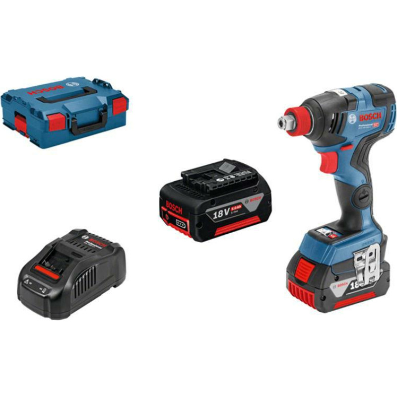 Bosch 18V 1/2 / HEX 1/4 200NM 2X5,0AH GDX 18V-200C IMPACT WRENCH