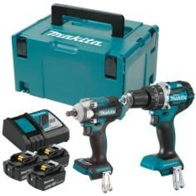 Makita .ZES.COMBO 18V (DHP484+DTW300) 3x5,0Ah DLX2359TJ1