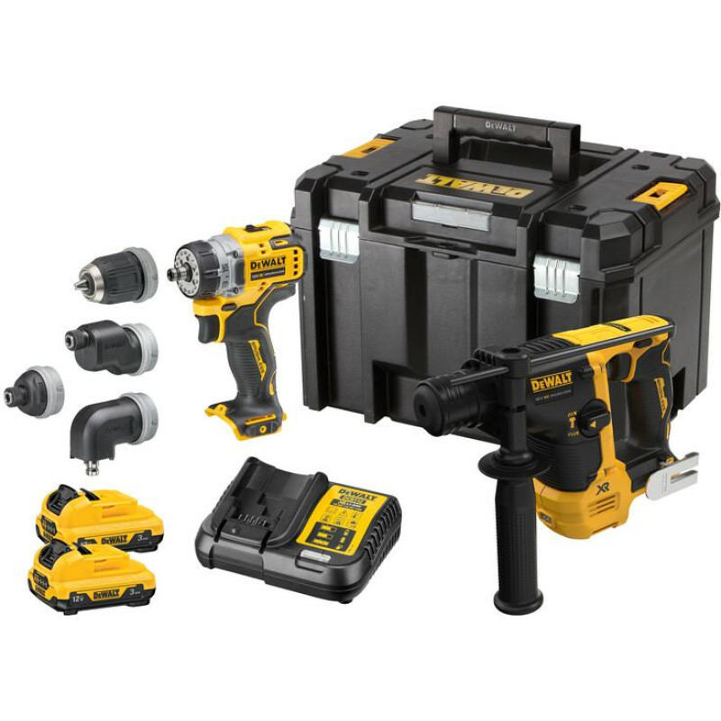 Dewalt ZESTAW COMBO 12V DCK2101L2T (DCH072 DCD703) 2x3,0Ah TSTAK