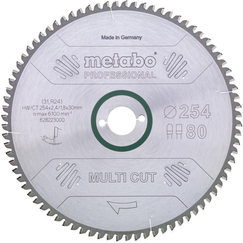 Metabo PIŁA TARCZOWA FZ/TZ 254x30x80z    MULTI CUT PROFESSIONAL