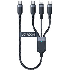 Joyroom Cable Multi-Use Series 3w1 Joyroom USB-A - Lightning / USB-C / micro USB 1.2 m S-A18 (czarny)