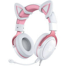 Onikuma X10 White/Pink/Cat Ears Gaming Headphones