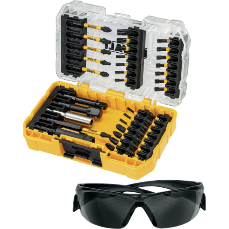 Dewalt ZESTAW KOŃCÓWEK FLEXTORQ 38cz. +OKULARY